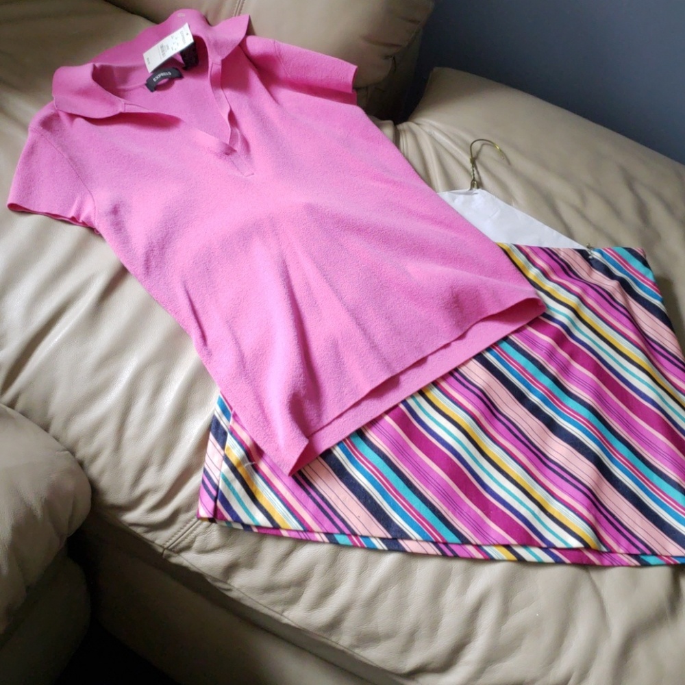 Express 2pc blouse & skirt